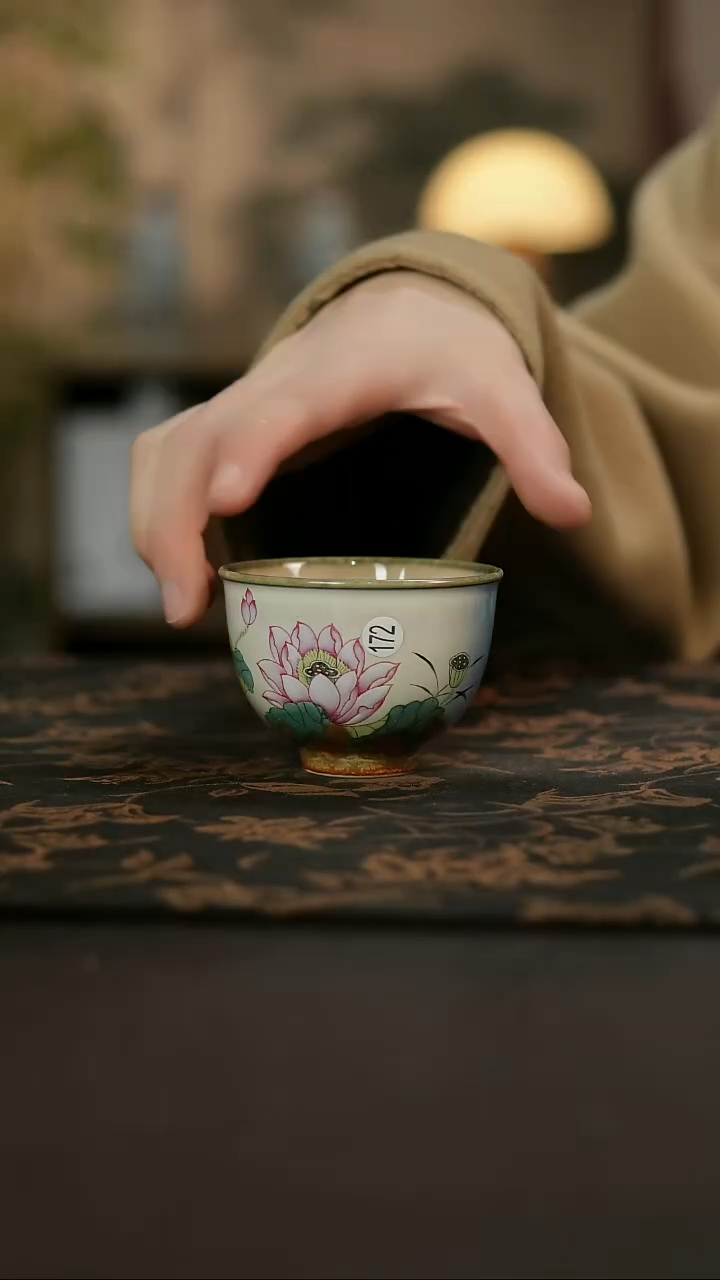 景德镇陶瓷杯碗柴烧多人