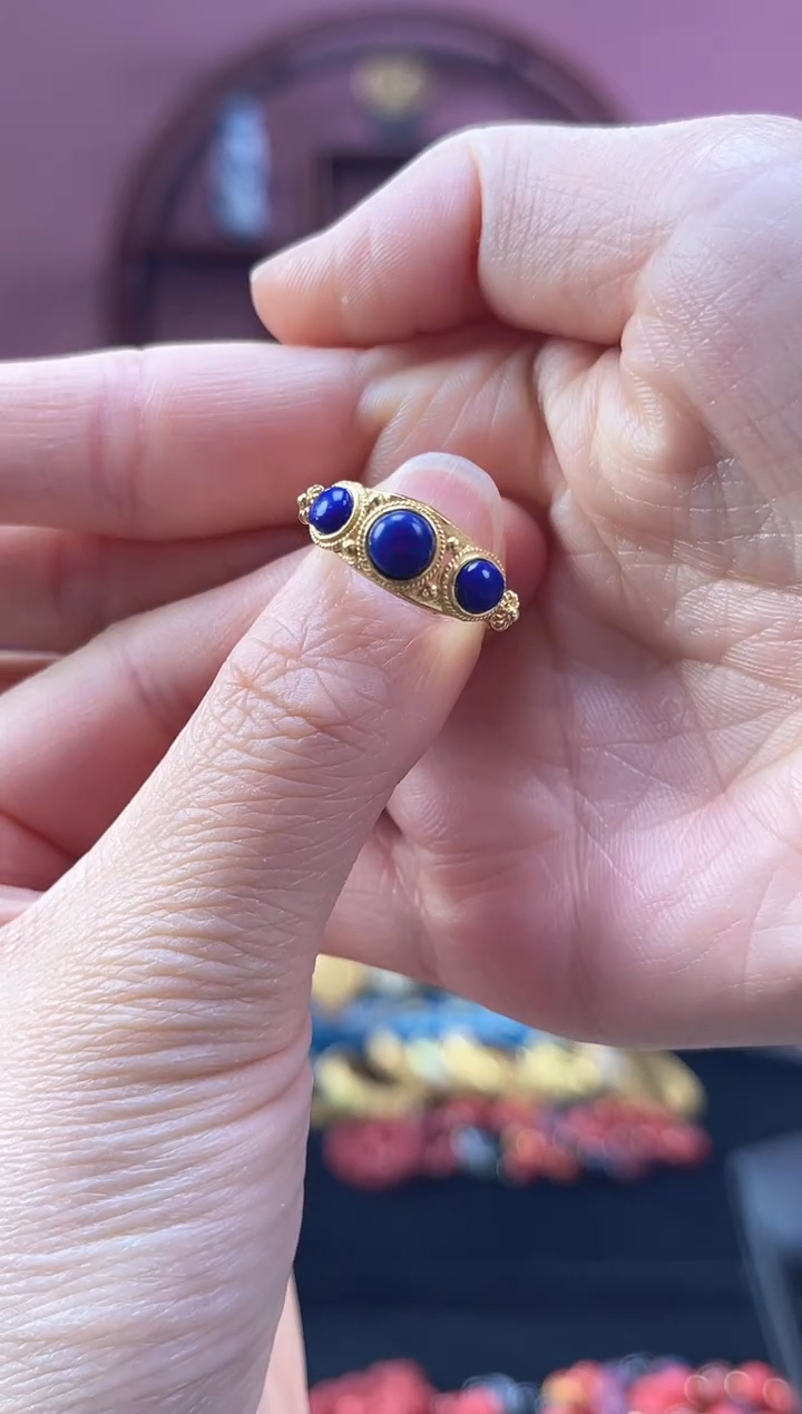 非遗 花丝镶嵌 开口戒