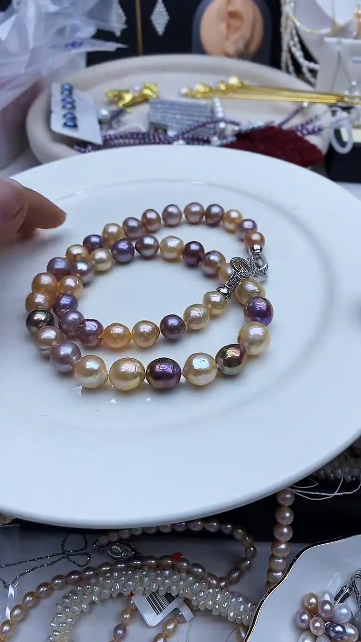 项链未镶嵌淡水珍珠项链多样性发其一