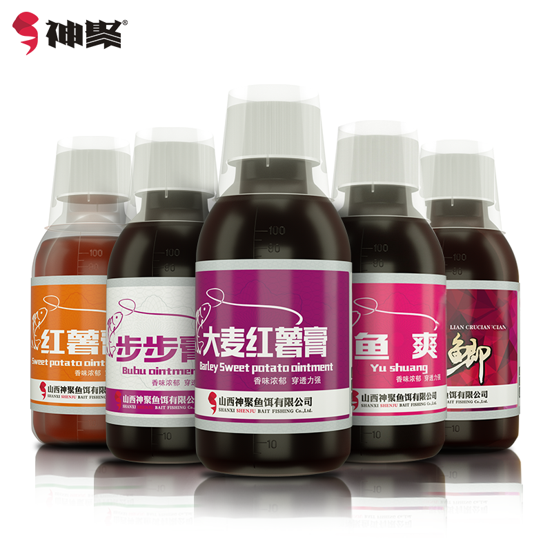 山西神聚诱鱼剂经典系列大麦红薯膏纯正配方通用鱼饵添加剂100ml