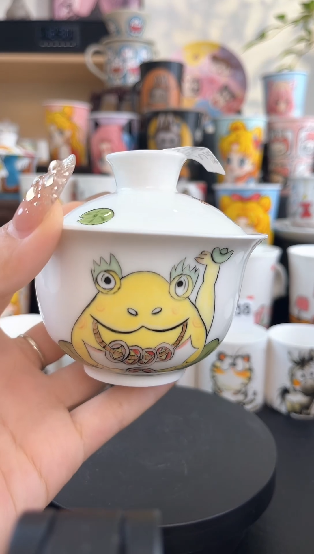 【闪购商品】摆件手工手绘陶瓷小杯杯