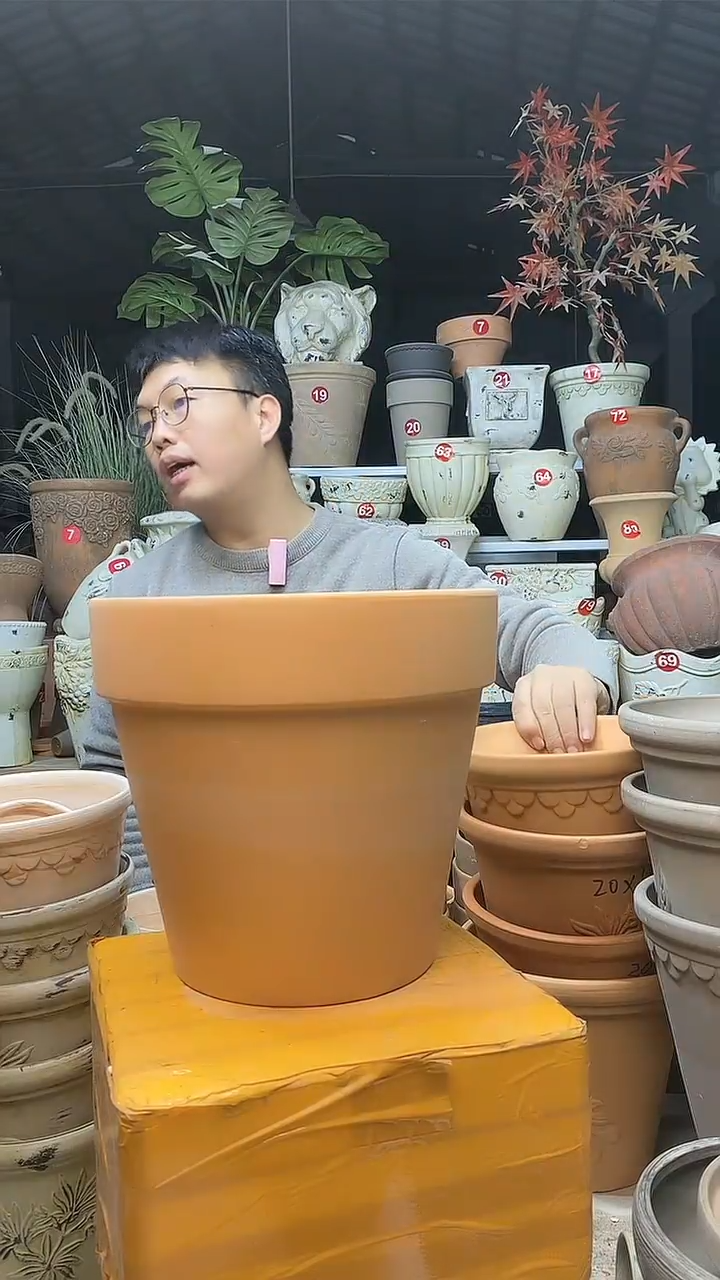【闪购商品】缸1个23*21红陶国际无托无托无托