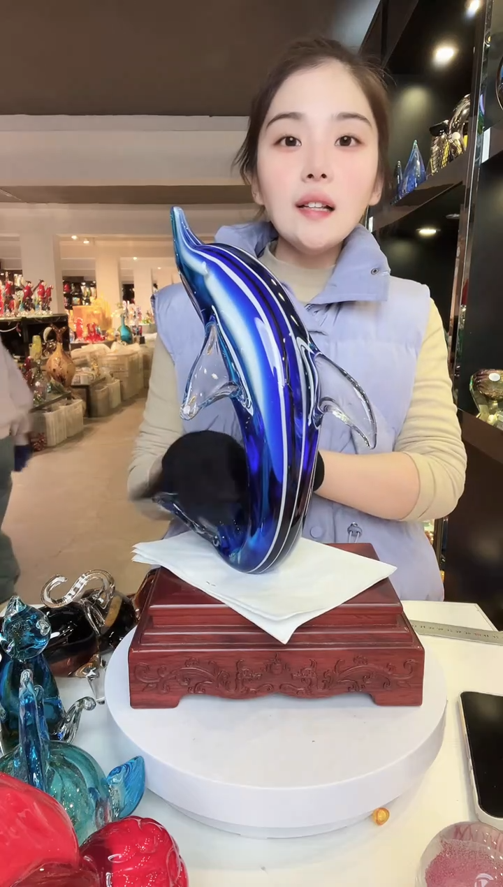 【闪购商品】茶盏琉璃摆件家居摆件