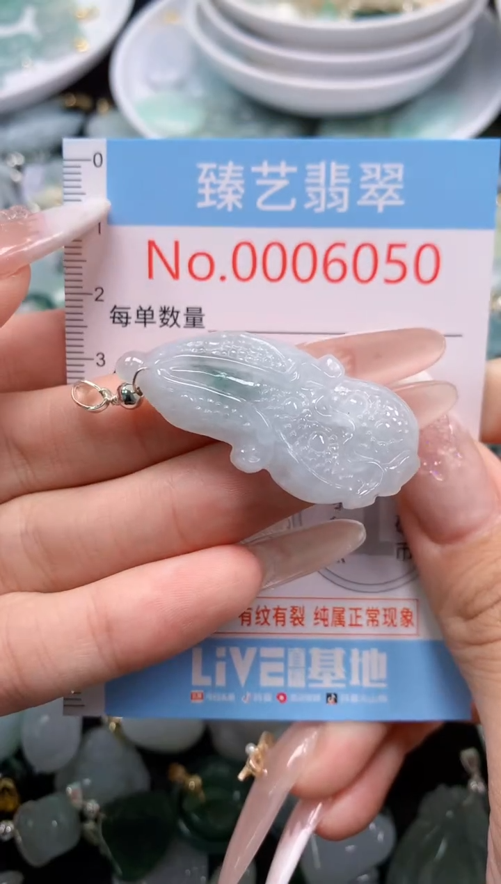 翡翠未镶嵌颈饰6050