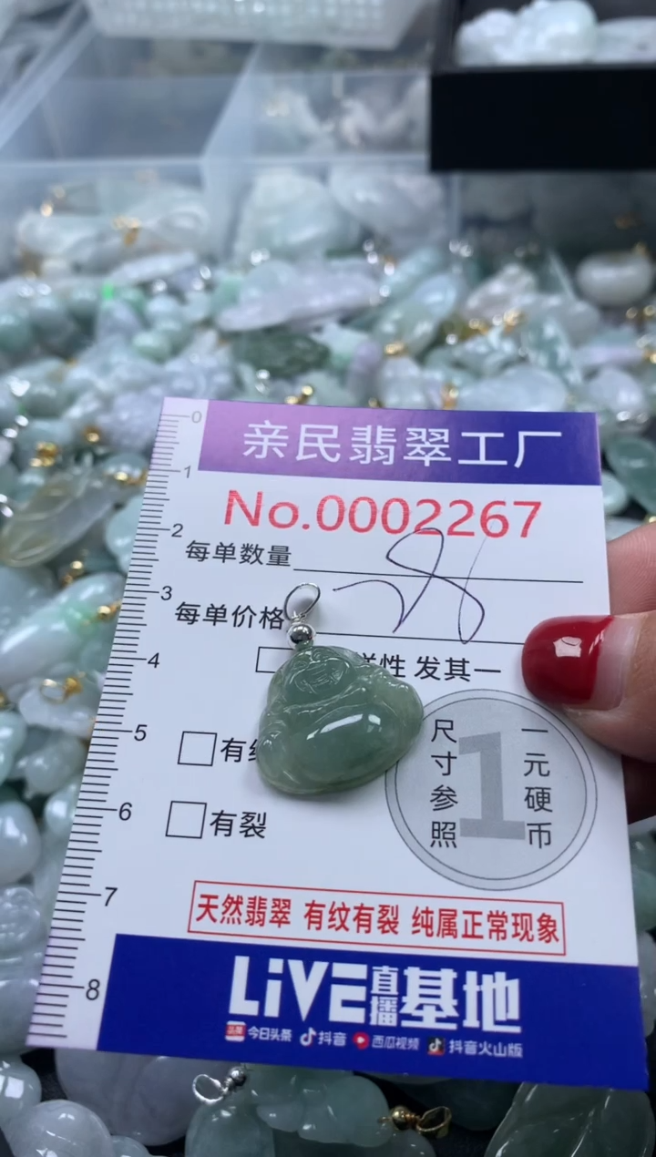 吊坠(不含链)未镶嵌翡翠2267