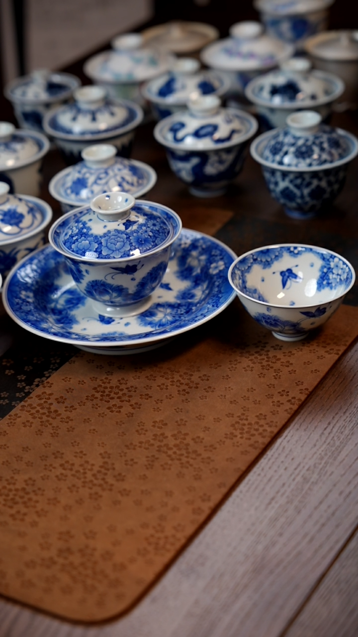 【闪购商品】万花盖碗3件套11111111