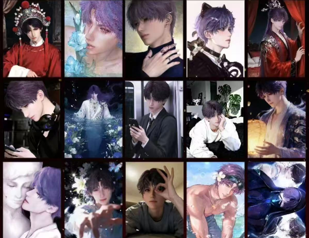 【恋与深空-二创】『粉丝福利1K5』收藏明信片---盲盒【盲盒拆卡/代拆】