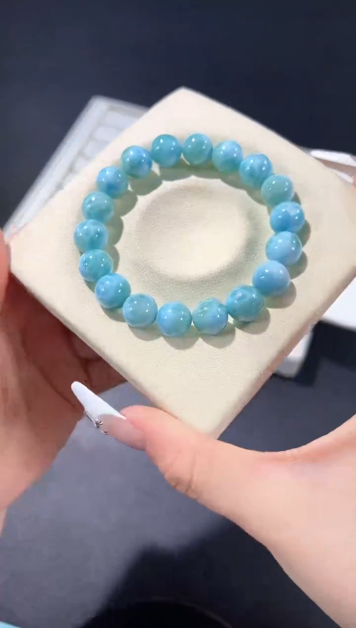 未镶嵌针钠钙石（海纹石）手链75q多样性发其一【1条】默认微瑕