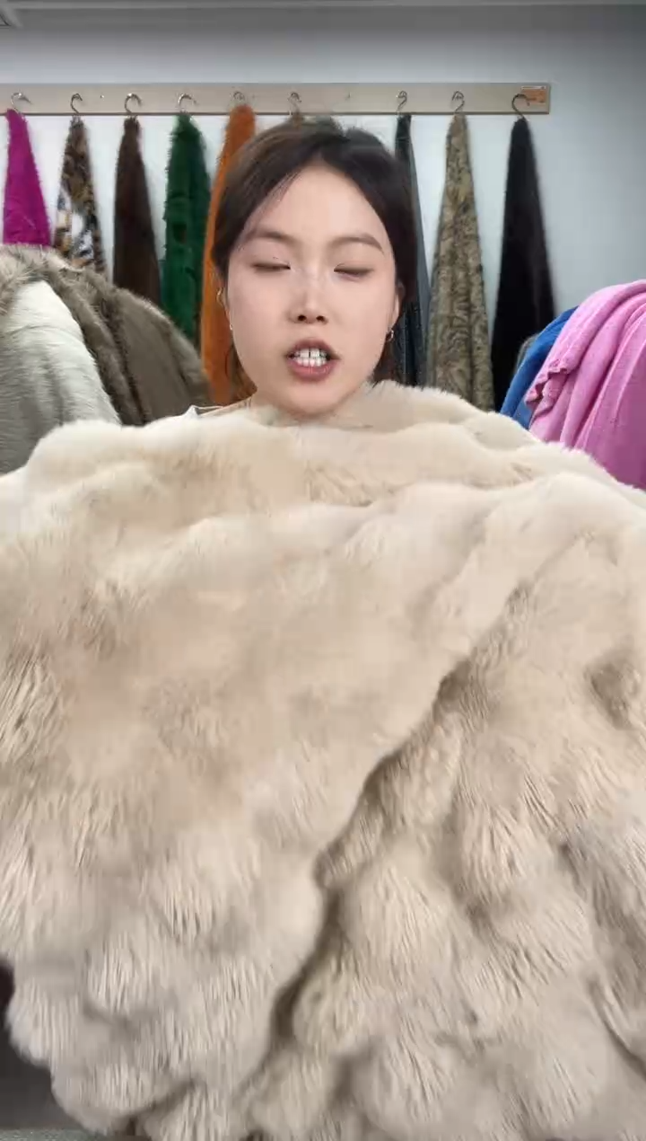 狐狸毛米色泡泡大被子尺寸2.05*2.1