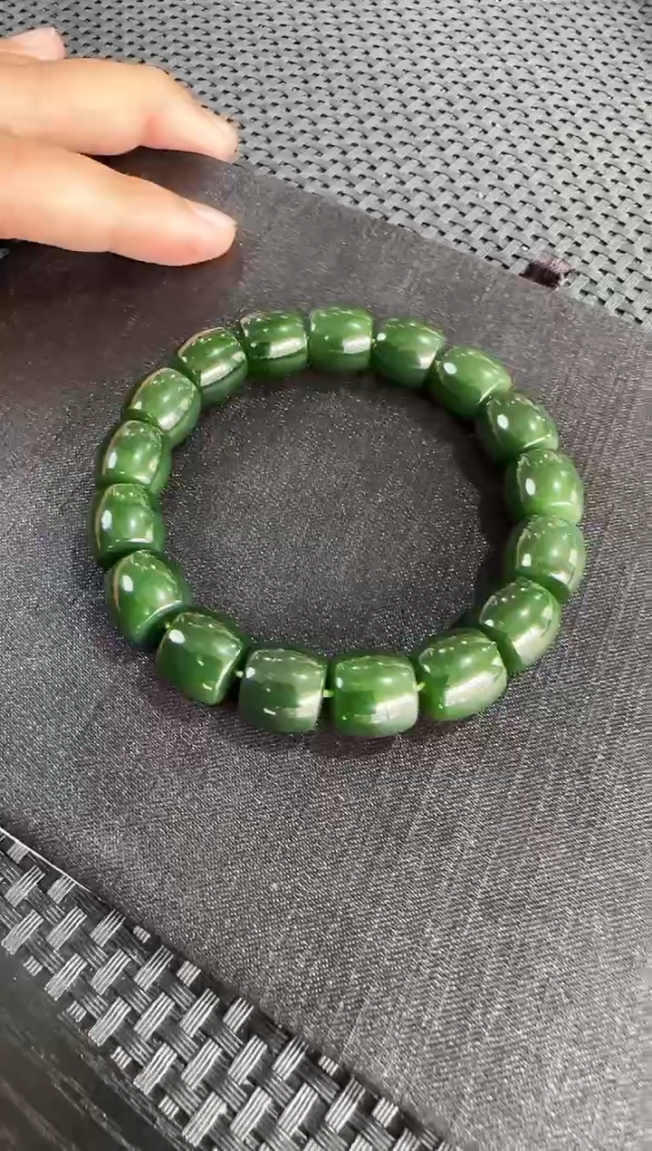 【闪购商品】和田玉手串未镶嵌手串卡12左右