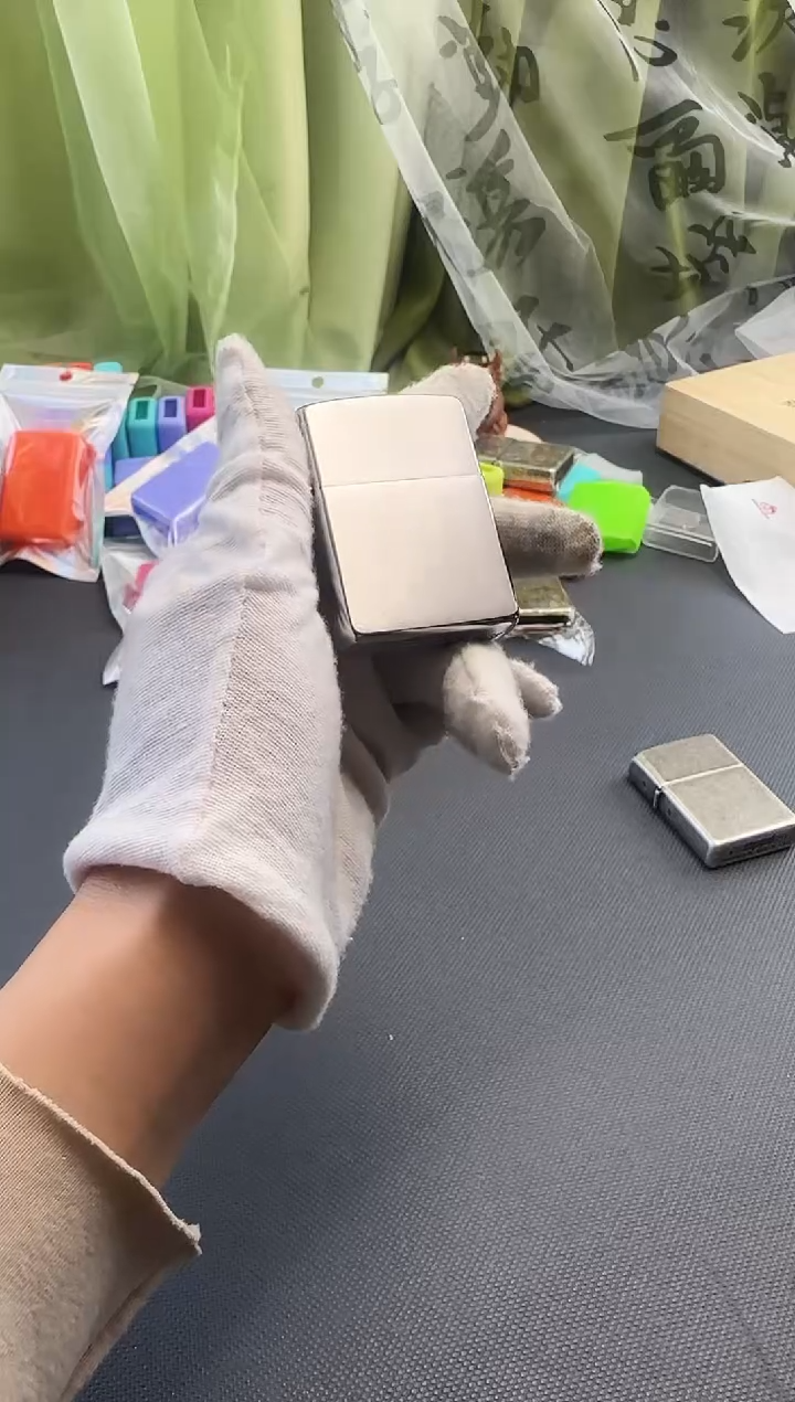 黄铜煤油打火机162盔甲镀铬拉丝