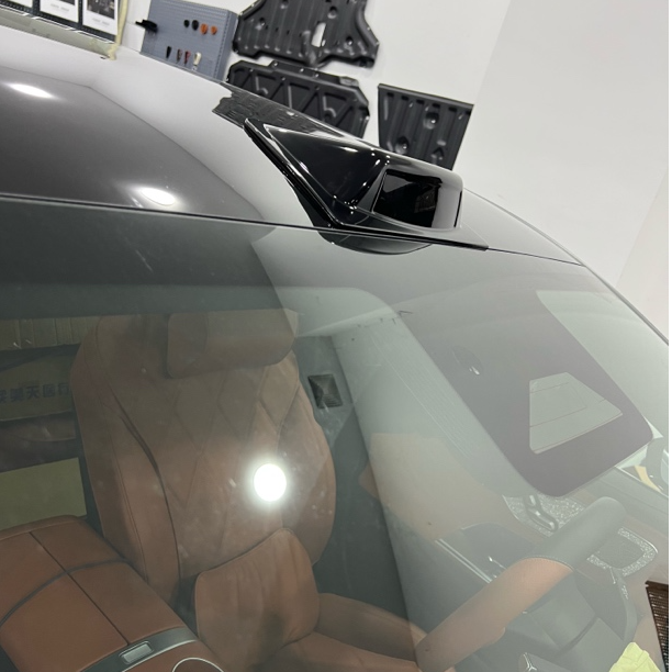 适用于风云A9L激光雷达改装黑化装饰盖亮黑专用外观亮黑烤漆改装