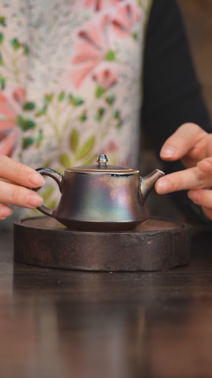 【闪购商品】杯103柴房陶瓷丨窑宝落灰柱础壶
