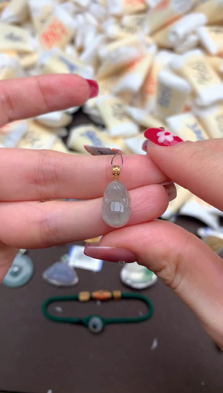 【闪购商品】翡翠挂件18K金镶嵌   一    