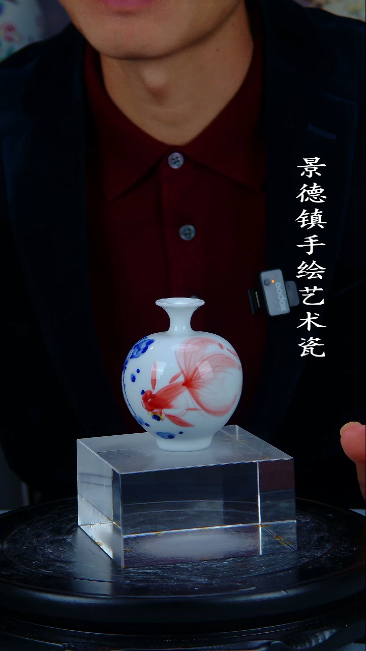 摆件陶瓷景德镇手工手绘陶瓷摆件3