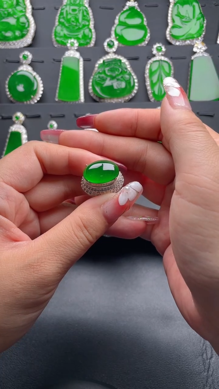 【闪购商品】翡翠戒指未镶嵌戒指1708