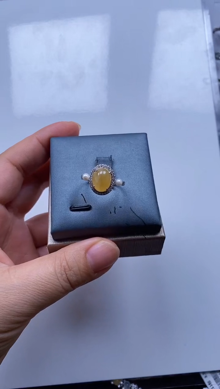 【闪购商品】翡翠戒指银S925镶嵌戒指