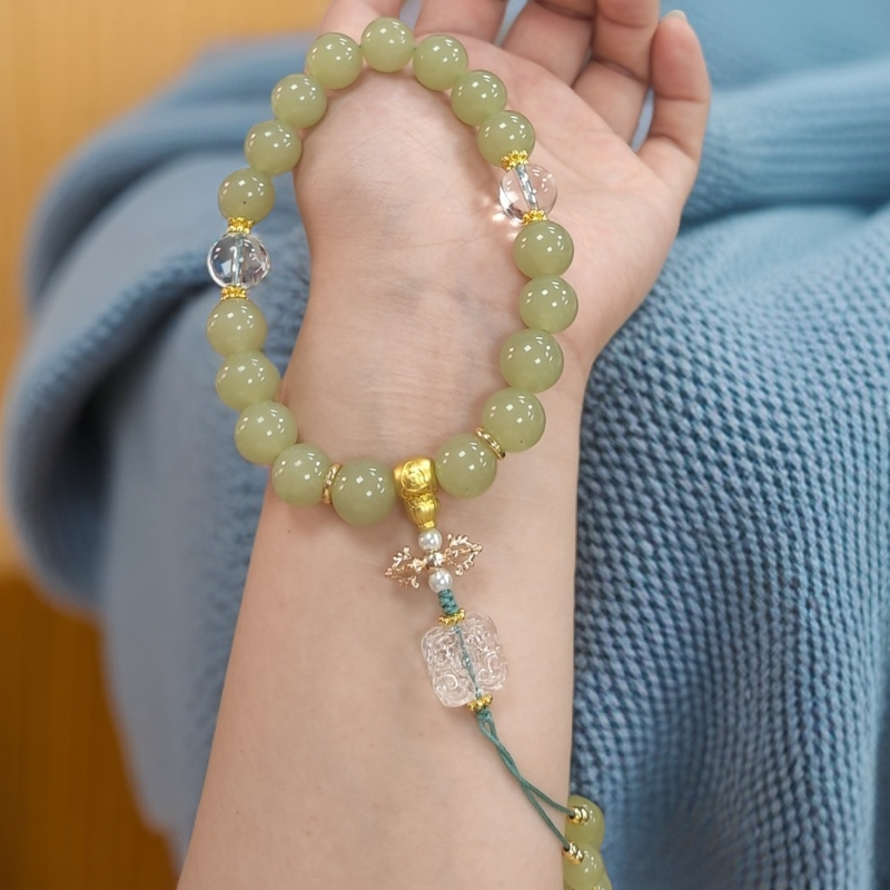 精品新疆若羌冰黄口十八子手持