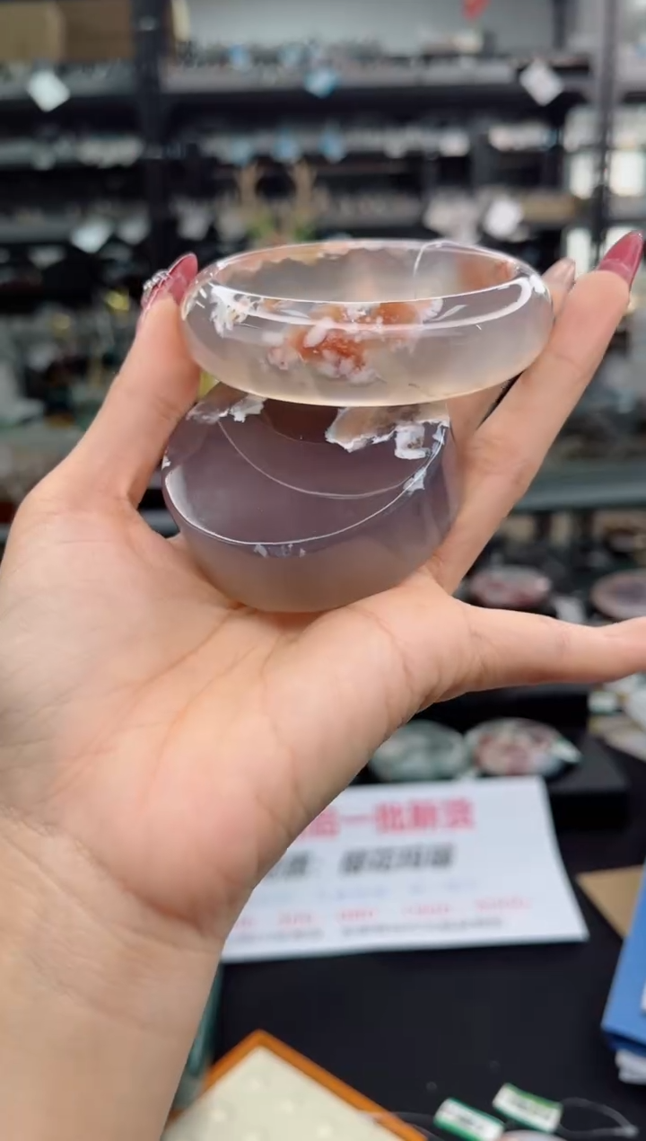 【闪购商品】石英质玉手镯未镶嵌62圈口（赠品镯心）S9033