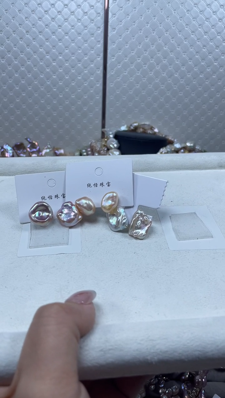 未镶嵌耳饰淡水珍珠【纯恬珍珠】