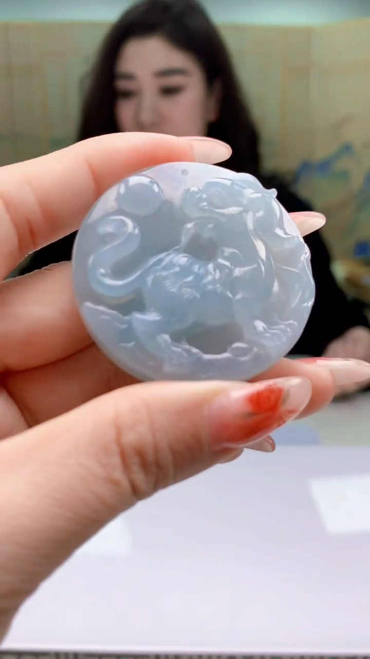 【闪购商品】定制翡翠未镶嵌4829ty-毛货挂件64