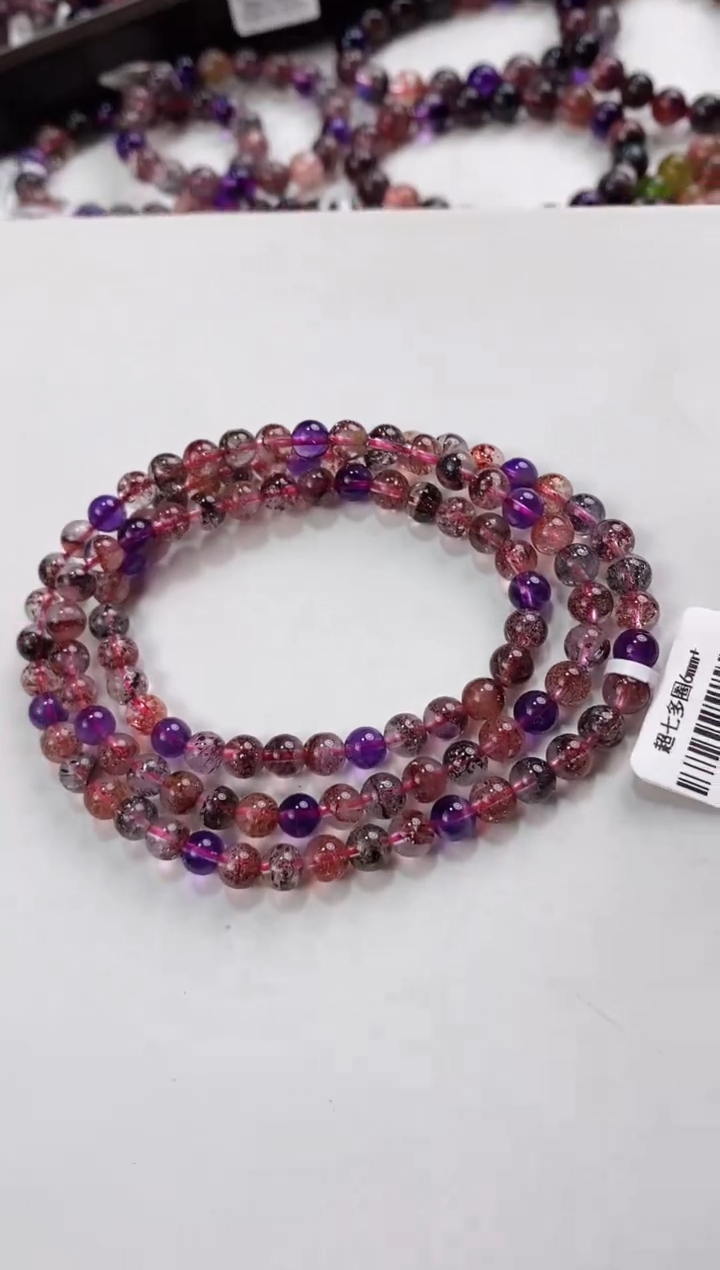 【闪购商品】水晶超七多圈6*未镶嵌多人多样性发货发其一