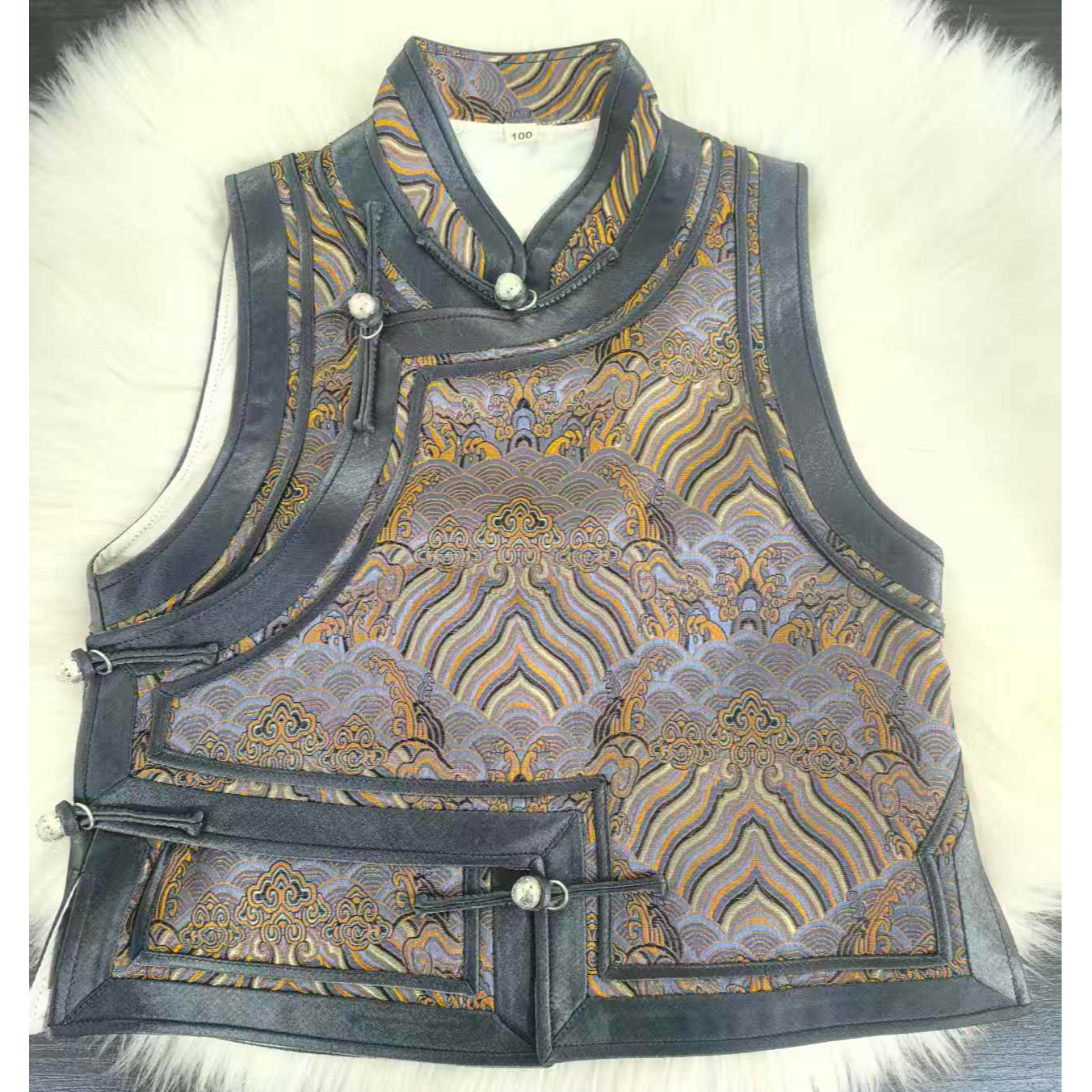 【蒙善妈】火山熔岩马甲 重工刺绣 儿童马甲不分男女时尚日常网红