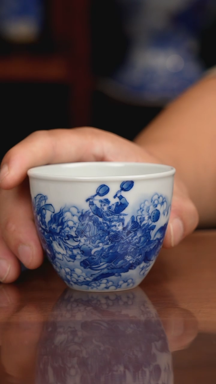 晓竹窑青花八锤大闹