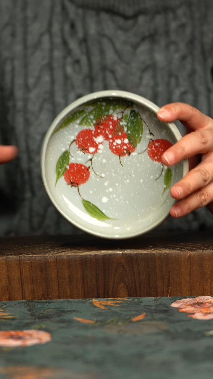 杯釉下彩手工手绘同款陶器