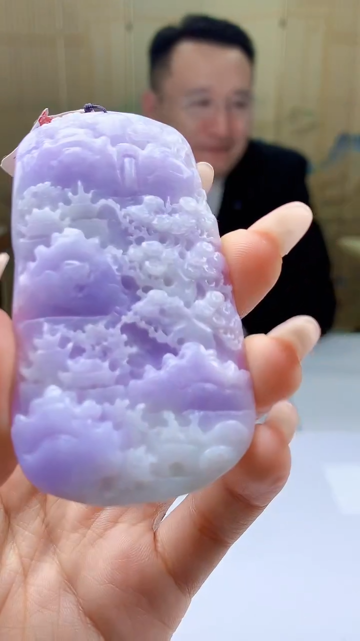 【闪购商品】定制翡翠未镶嵌5155ty-毛货挂件106