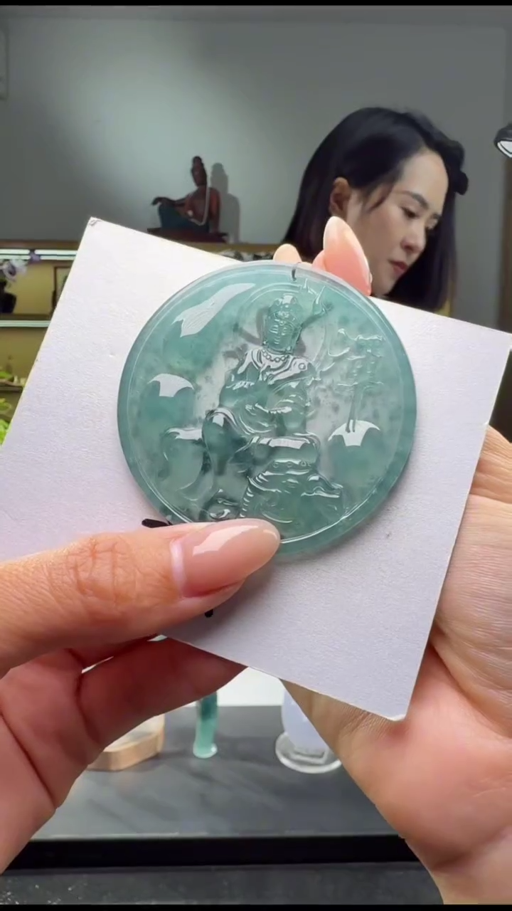 吊坠(赠链)未镶嵌翡翠普贤（多样性发其一）