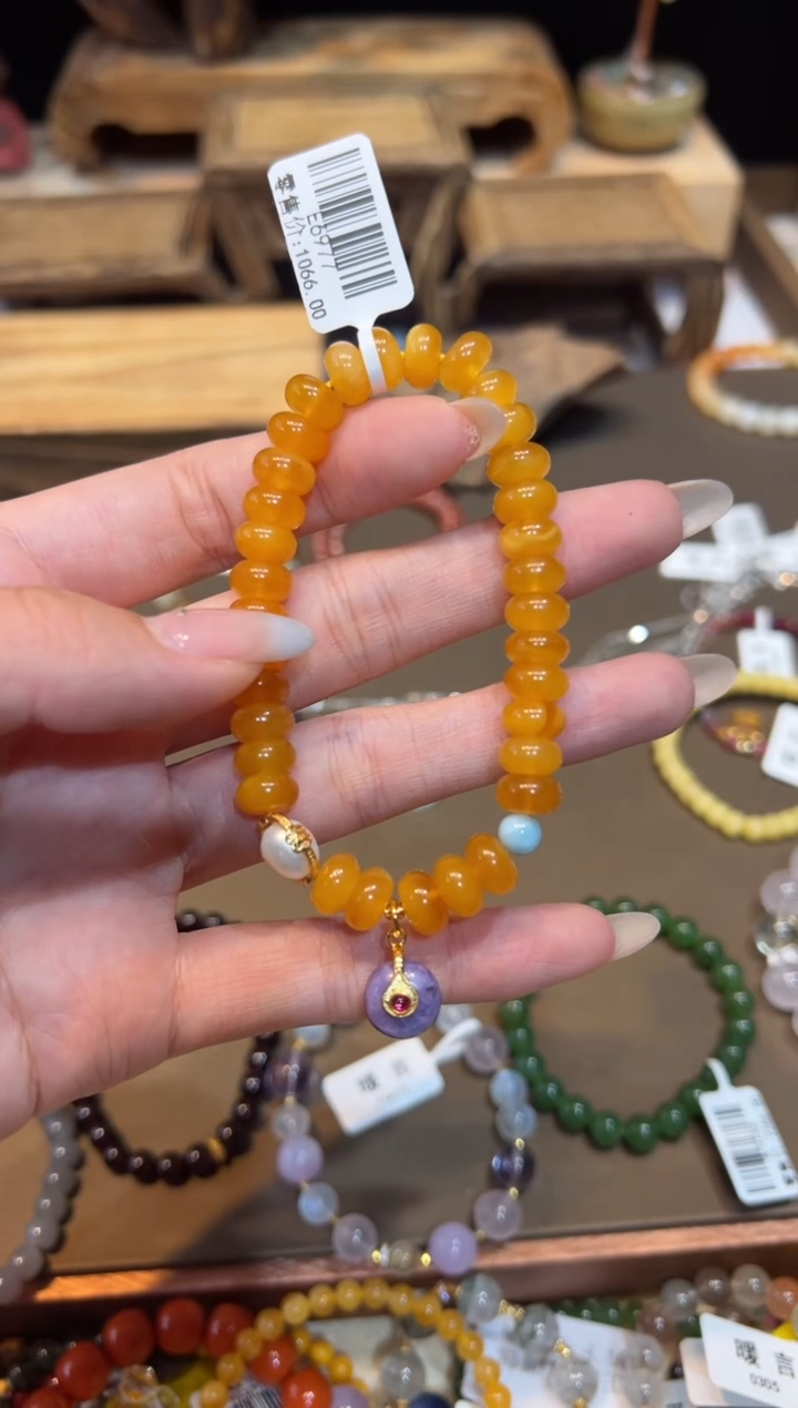 未镶嵌琥珀手饰手饰@@E6977