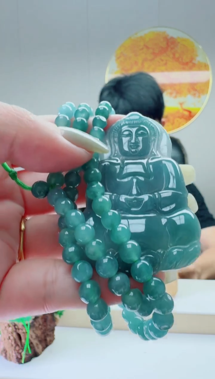 翡翠未镶嵌颈饰多样性随机发其一