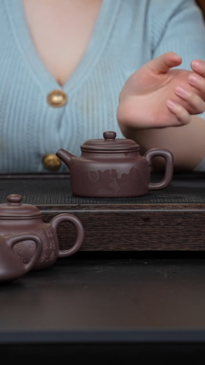 【闪购商品】紫砂茶壶四号井底槽青德钟