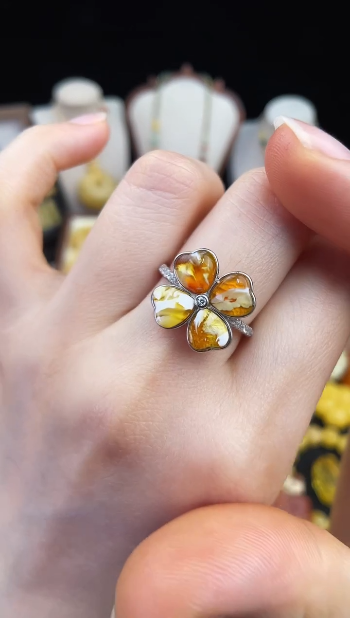 琥珀未镶嵌珠宝奇石柒月