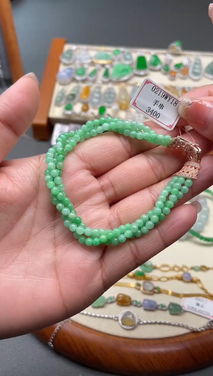 【闪购商品】翡翠手串未镶嵌0219WY18