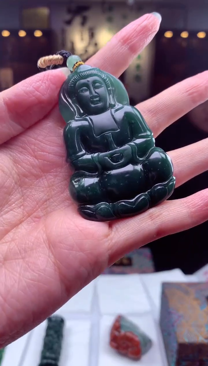 【闪购商品】定制翡翠未镶嵌挂件发货（拍一发一）