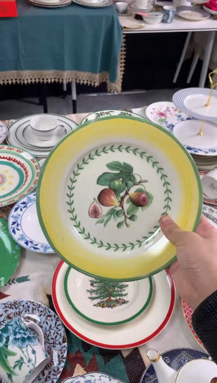 【闪购商品】瓷片陶瓷原单CC330餐具1个8寸