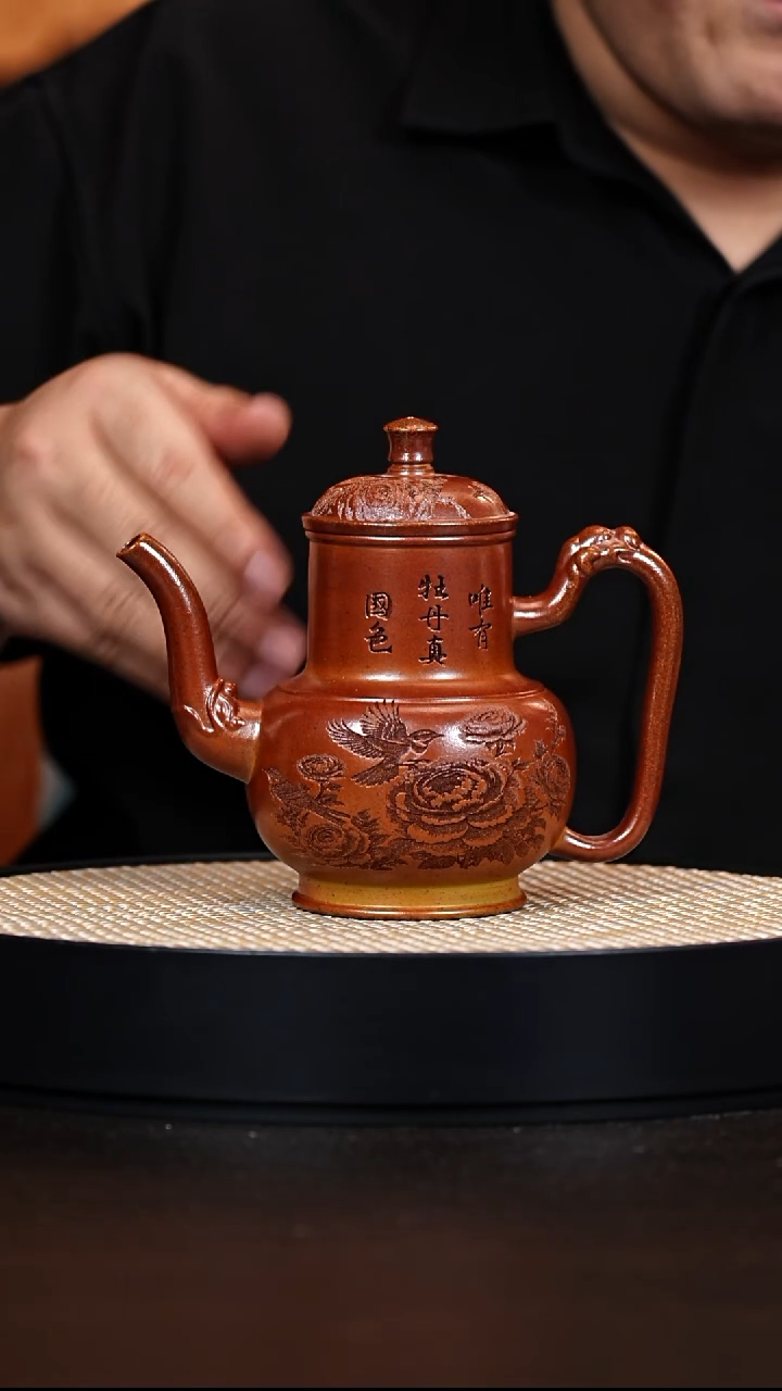 茶壶紫砂宫灯 柴烧