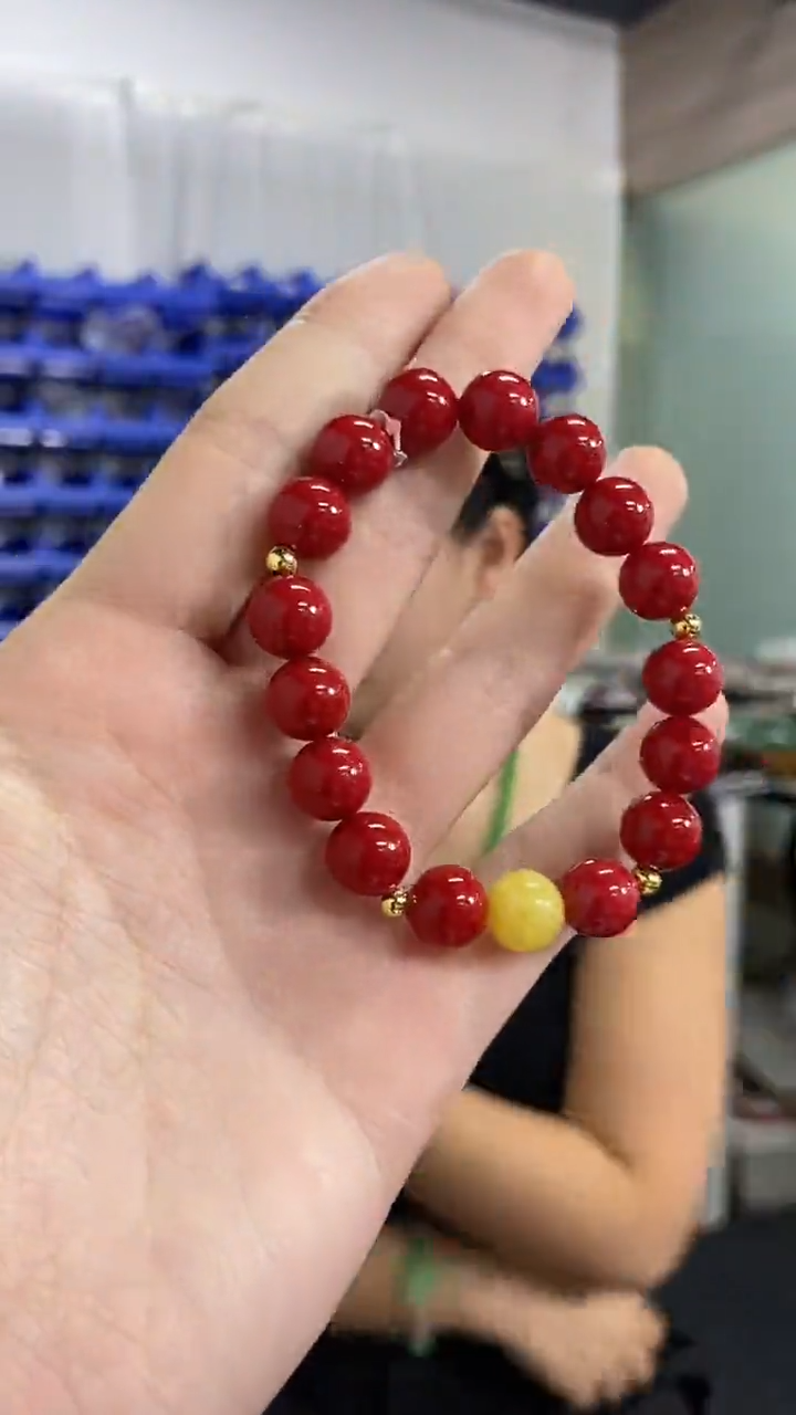 未镶嵌手串玛瑙/玉髓多样性发其一颜色微差