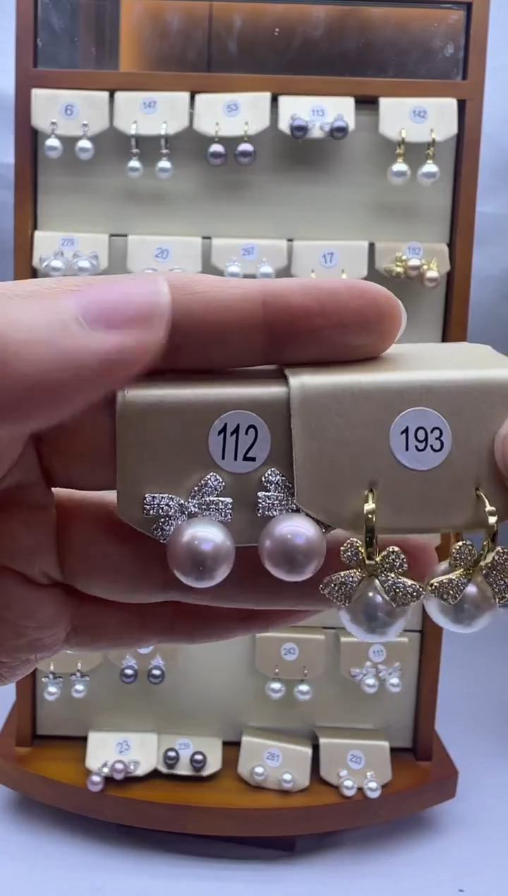 未镶嵌耳饰淡水珍珠112+193