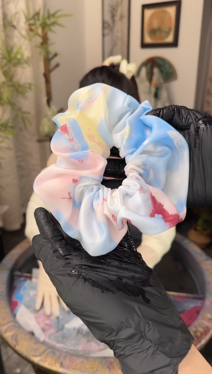 2 蓝粉色 超大肠发圈