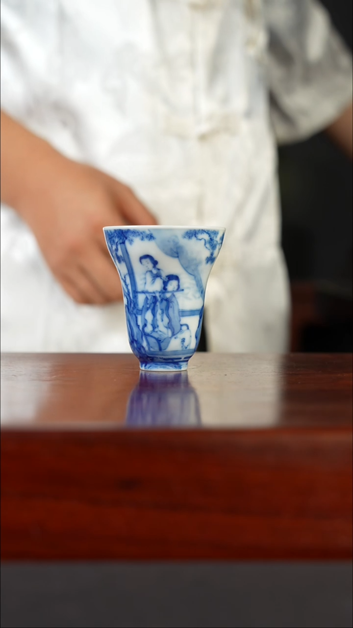 祖传窑真柴窑传承400年临风弄笛铃铛杯