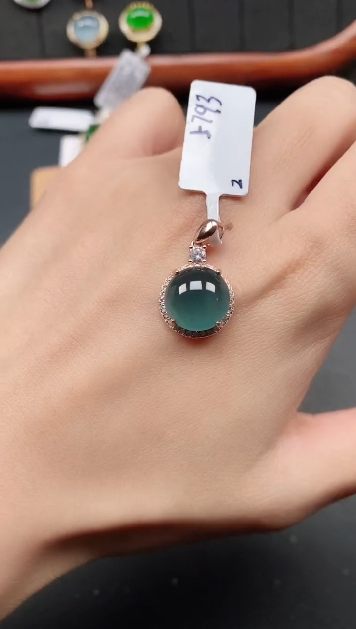 银S925镶嵌戒指翡翠11111
