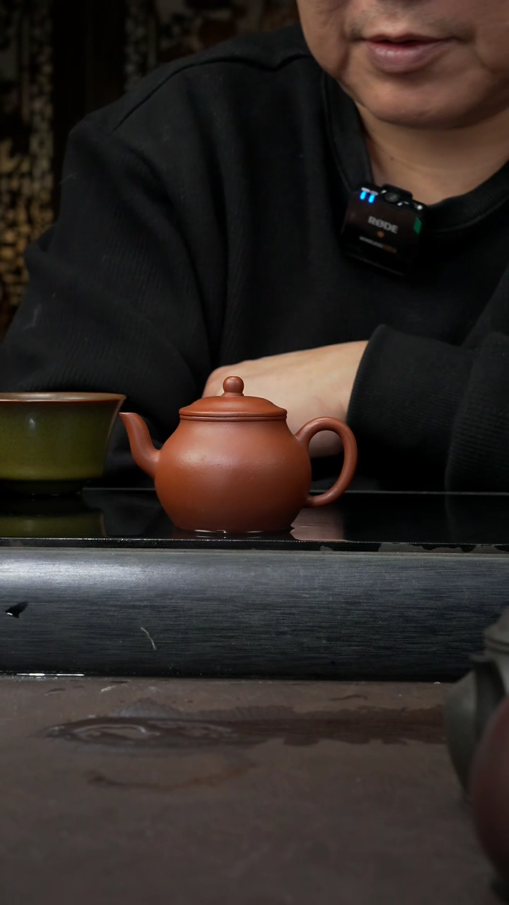 【闪购商品】紫砂茶壶早期赵庄朱泥 古莲子 90cc 011