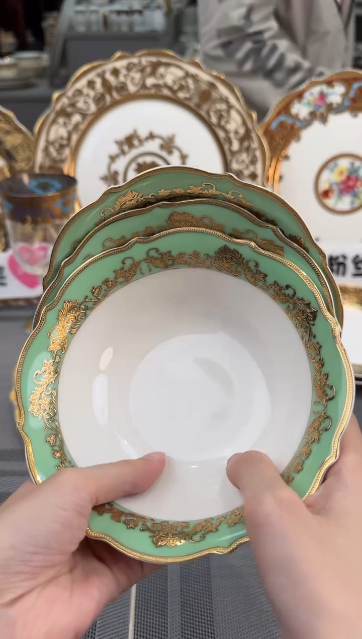 【闪购商品】瓷片6英寸水果碗 福利款 微瑕 3个