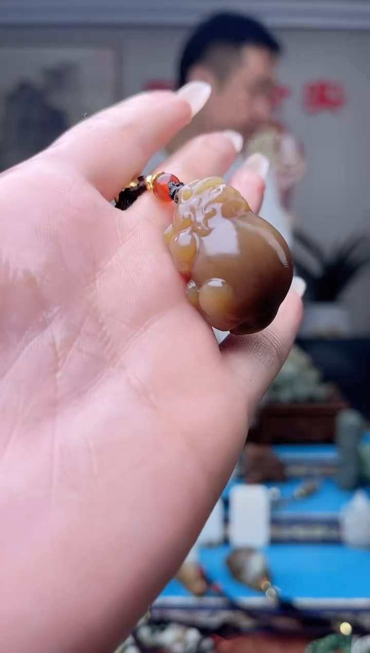 和田玉未镶嵌挂件1