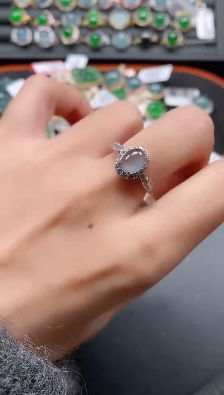 银S925镶嵌戒指翡翠1111