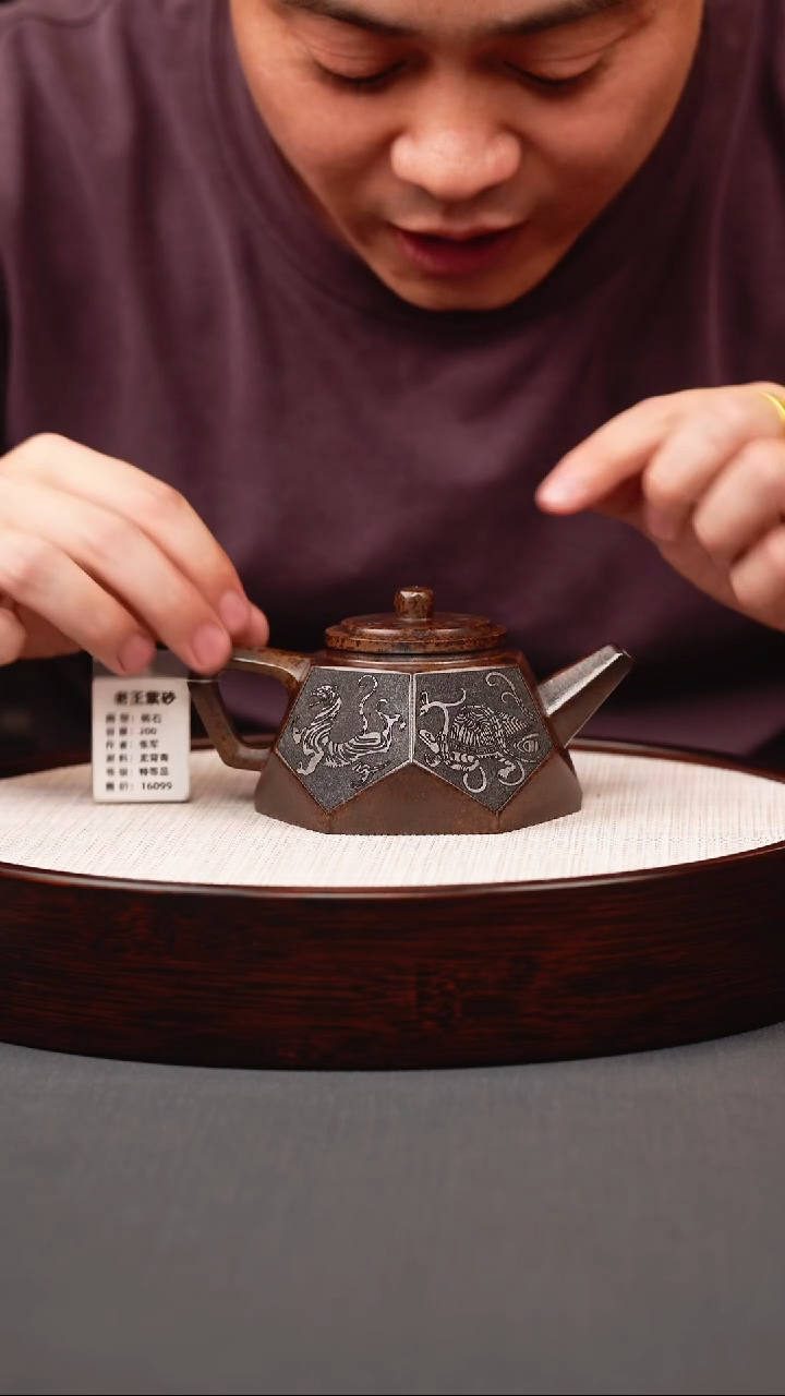 茶壶紫砂龙背青柴烧钻石