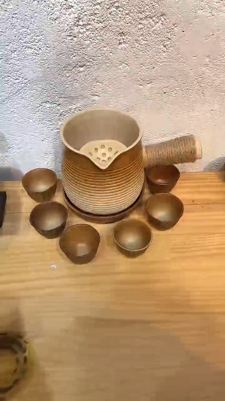 【闪购商品】1200陶韵壶+壶承+6个莲花杯